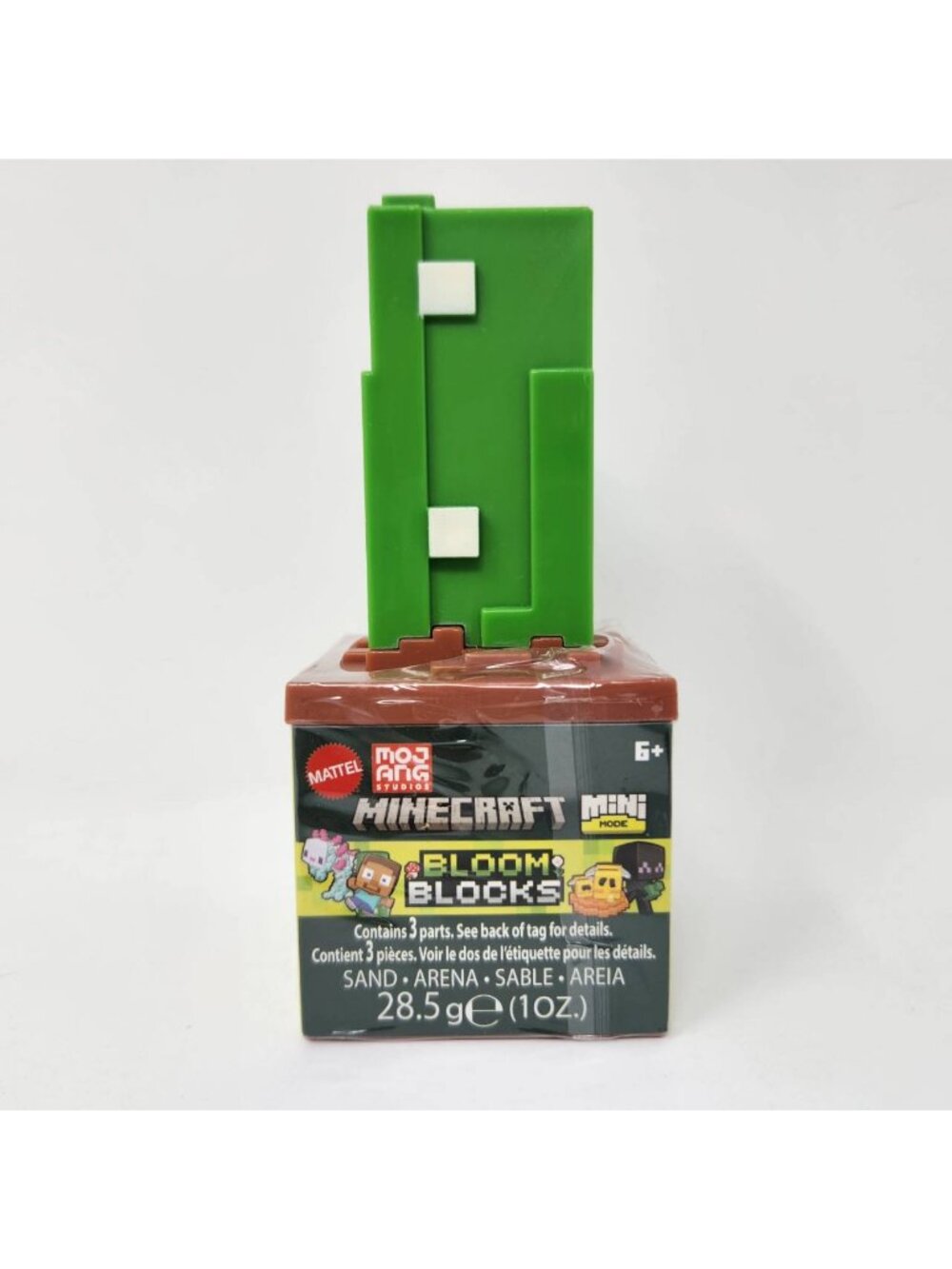 Mattel Minecraft Mini Mode Bloom Blocks cactus Figure, Sealed